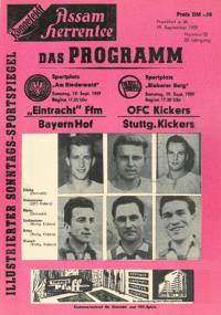 Program booklet Eintracht Frankfurt
